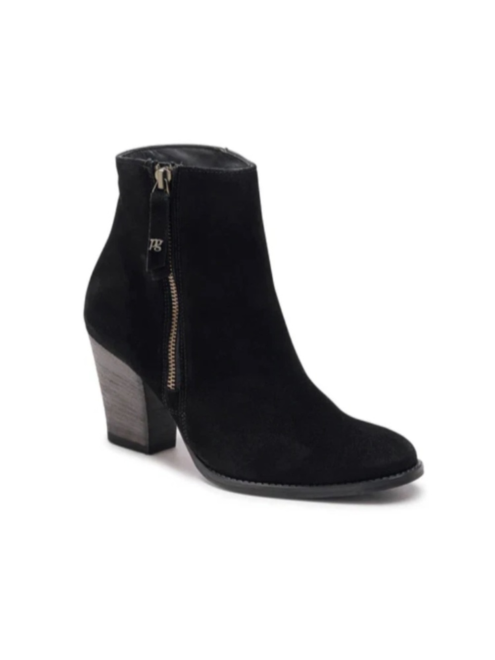 Paul Green Reya Boot Black Soft Suede Women Sz UK 2.5 US 5 Side-Zip Ankle Boot